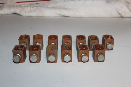 Ilsco 4/o-500mcm copper mechanical lugs (lot of 13) for sale