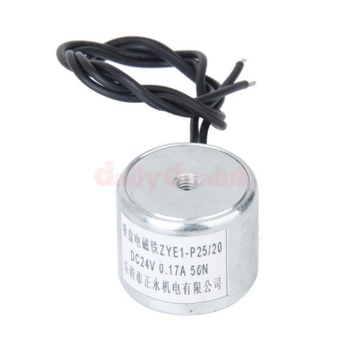 Dc 24v 0.17a 50n holding electromagnet lift solenoid zye1-p25/20 for sale