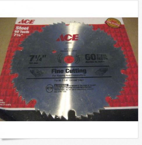 ACE 23555 7-1/4 60T SAW BLADE  (ACE026-25)