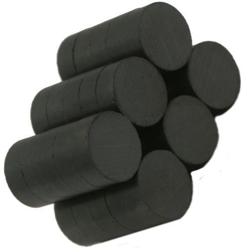 1/2&#034; x 1/4&#034; ceramic disc- ceramic/ferrite magnet, grade c-11 for sale