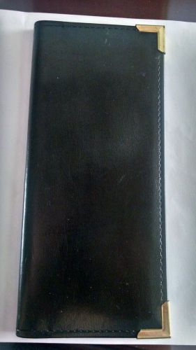 Samsill regal black leather business card binder holds 96 2 x 3 1/2 cards - 8105 for sale