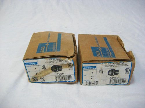 Lot of 2 EGS CHM-150T 1-1/2&#034; Raintight Conduit Hubs