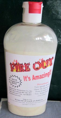 &#034;fire out&#034; home and auto fire safety product for sale