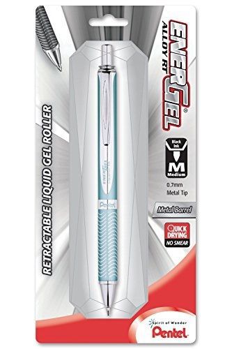 Pentel EnerGel Alloy RT Roller Ball, Retractable, Gel Pen (BL407LS-A)