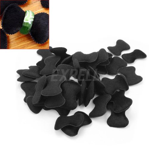 50 Pcs Black Velvet Finger Ring Jewelry Display Presentation Pillow Holder New