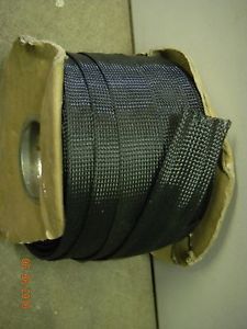 Flexo PET Clean Cut 2-Inch Braided Cable Sleeve, Black -140 feet