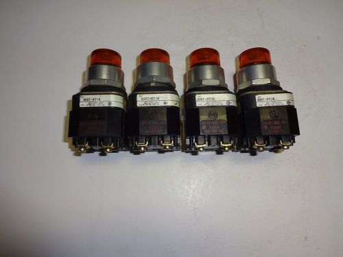 Lot of 4 Allen-Bradley 800T-PT16  ORANGE