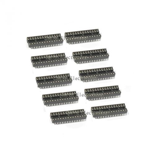 10pcs DIP-24 24 PIN 24Pin DIP SIP IC Sockets Adaptor Solder Type Narrow