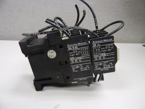 KLOCKNER-MOELLER DIL R 40 AND 22 CONTACTOR