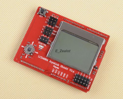 Lcd4884 lcd joystick shield v2.0 lcd4884 expansion board for arduino for sale