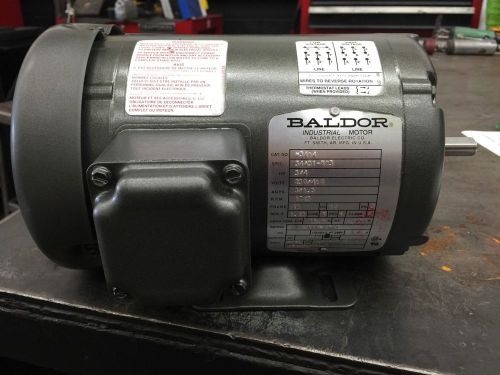 Baldor Motor M3464 .75 hp 3 phase TEFC 230/460 Volt Surplus 34A51-883 3/4 1725
