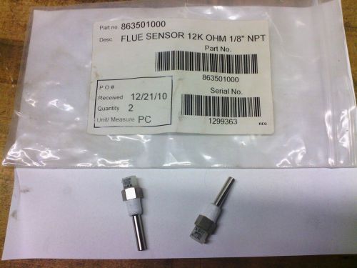 TASSERON FLUE SENSOR 12K OHM 1/8 NPT 863501000 NEW IN BAG!! LOT OF 2!!