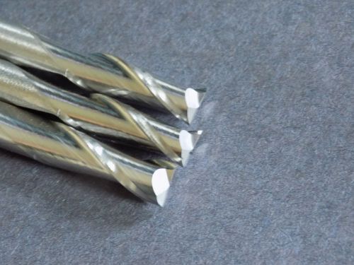 3 PC- 6MM DIAMETER, 18MM LOC, 65MM OAL 2 FLUTE CARBIDE END MILLS