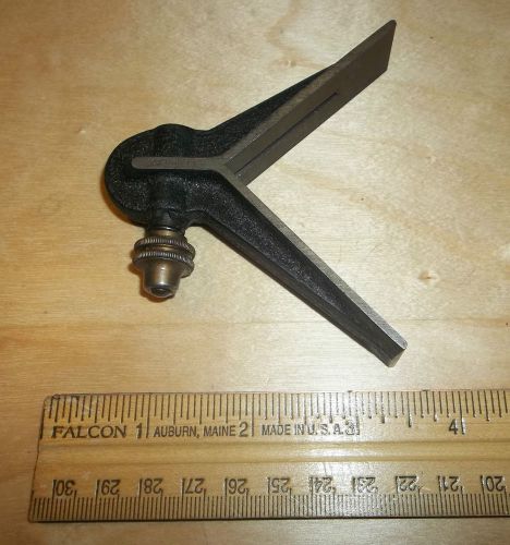 Vintage Starrett Center Head for 1 5/8&#034; wide Blade / Rule Black Wrinkle