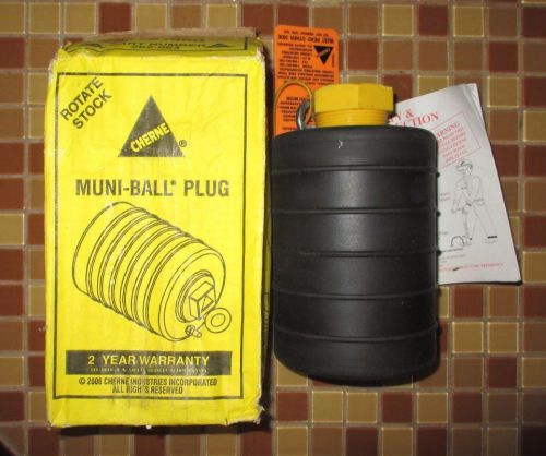 CHERNE 6&#034;  MUNI-BALL SEWER PLUG WITH 1 1/2&#034;&#034; BYPASS