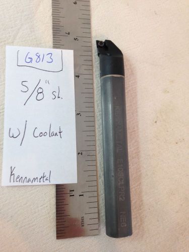 1 USED 5/8&#034; KENNAMETAL CARBIDE BORING BAR. E10-SCLPR2. USA MADE. W/ COOL {G813}