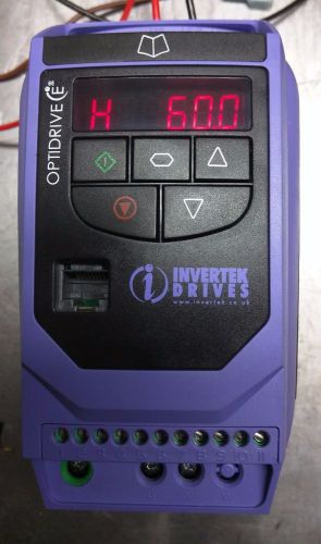 Invertek optidrive e2 vfd 0.5hp 120v single-phase in/out : ode-2-11005-1hb12-01 for sale