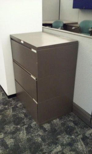 HERMAN MILLER MERIDIAN 3 DRAWER LATERAL FILE CABINET 20&#034; DRAWER DEPTH