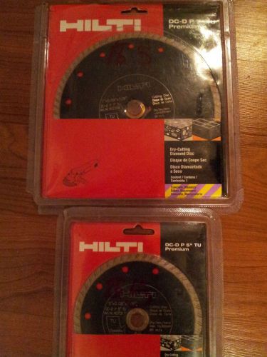 lot HILTI dry-cutting Diamond dc-d p 7&#034; tu premium/dc-d p 5&#034; tu new