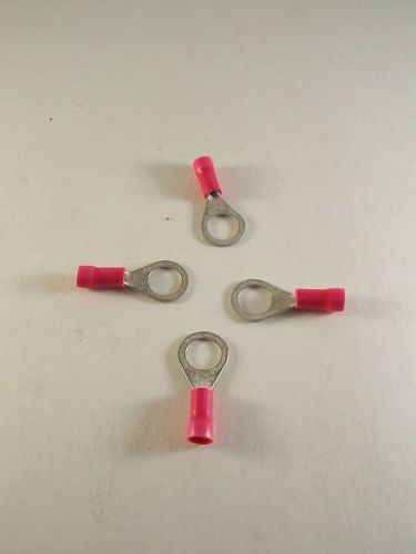 RED CRIMP 5/16&#034; RING TERMINALS- 18-22 GAUGE  Pkg/10