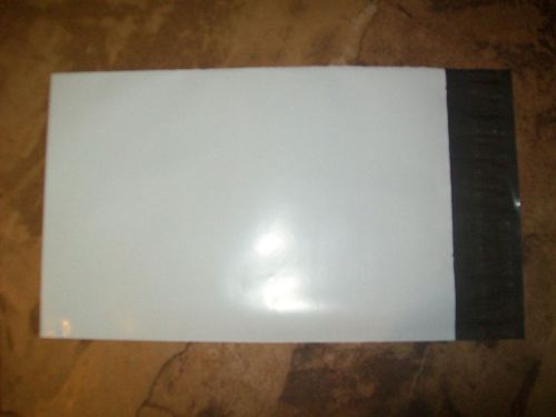 6&#034; X 9&#034; WHITE 100% RECYCLEABLE POLY MAILER SHIPPING BAGS TAPE CLOSURE LOT OF 10