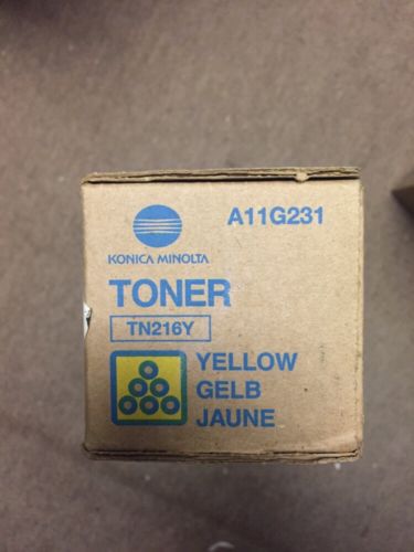 New Konica Minolta Yellow TN216Y A11G231 Toner