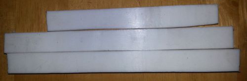 Teflon Sheet - 2 pieces - 3/4&#034; (.750&#034;) Thick - 1&#034; x 11&#034; (approx.) &amp; 1 piece 8&#034;