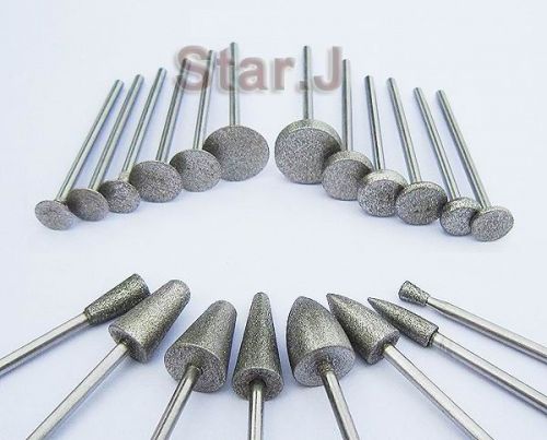 20pcs Dental Lab Jewelry Emery Bit Carborundum 2.35mm Diamond Burs