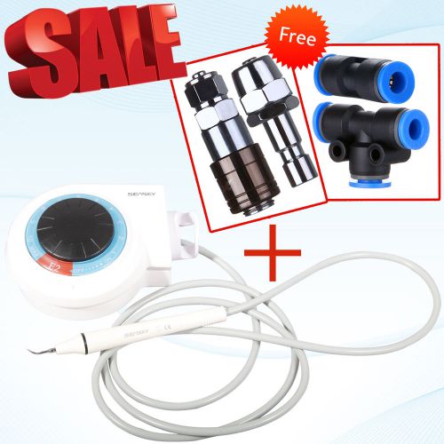 Dental Ultrasonic Piezo Scaler W/ Handpiece Tip Fit EMS Woodpecker &amp; Gift FREE