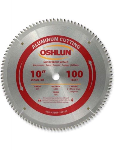 OSHLUN SBNF-100100 10&#034; x 100T Aluminum Cutting Saw Blade