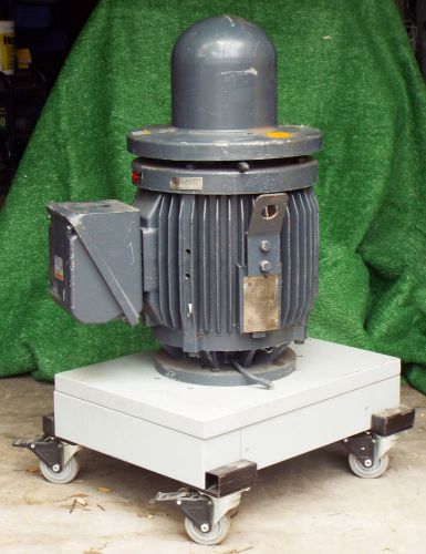 1 USED GE 5KE284DTT6015A 25 HP HIGH EFFICIENCY VERTICAL MOTOR ***MAKE OFFER***