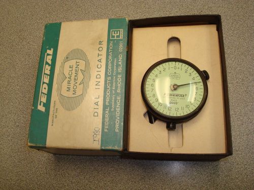 FEDERAL DEPTH DIAL INDICATOR G40 MICROMETER FULLY JEWELED .0005&#034;