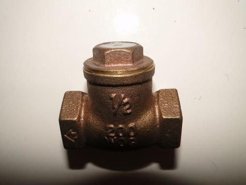 Swing Check Valve Brass 1/2&#034; Threaded By Matco 200 WOG