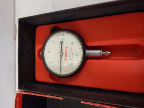 STARRETT DIAL INDICATOR NO. 25-144 .001 GRADS .100 RANGE   STK 3997