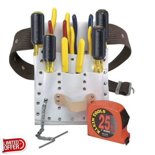 SALE Klein Tools 5300 12-Piece Electricians Tool Set Sets Electrical Kit