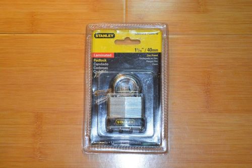 Stanley laminated padlock 1-9/16&#034; 40mm for sale