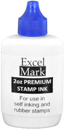 Self Inking Stamp Refill Ink - 2 oz. - Blue Ink