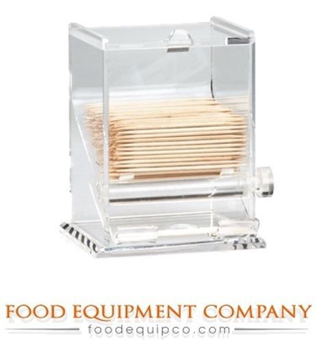 Tablecraft 228 Toothpick Dispenser 3-1/4&#034; x 3-1/4&#034; x 4&#034; acrylic  - Case of 6