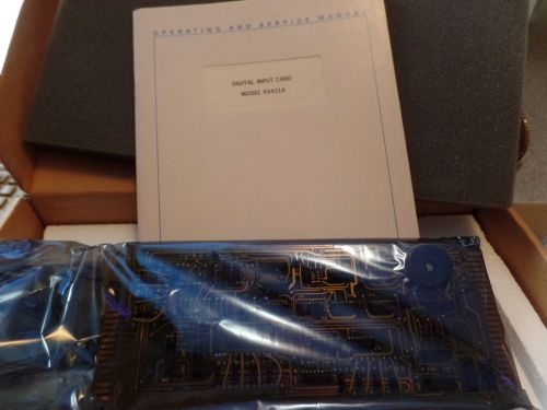 HP- MODEL 69431A DIGITAL INPUT CARD WITH MANUAL