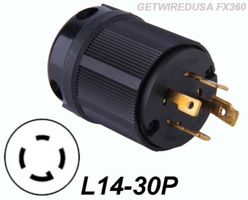 MALE L14-30P 220 POWER COER END 4-PRONG TWIST LOCK GENERATOR PLUG 30A 125/250V