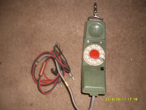 VINTAGE Northern Telecom ITT Lineman Rotary Test Phone RD 1967 Butt Set