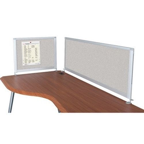 Balt Desktop Privacy Panel, 66-Inch Pebbles Vinyl Quarry