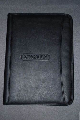 STANLEY TOOLS Simulated Leather Portfolio / Organizer,  Black by LEEDS