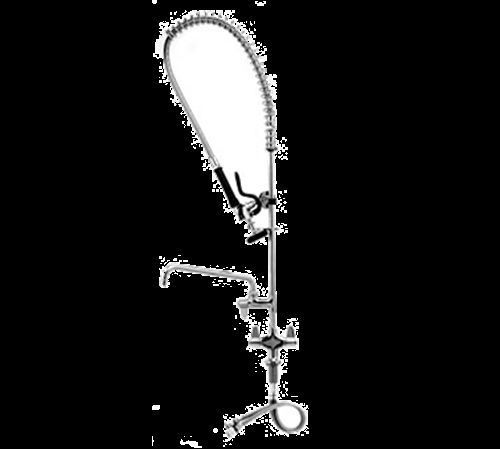 T&amp;s brass 5pr-2s12 equip pre-rinse unit single hole base 18&#034; flexible inlets for sale