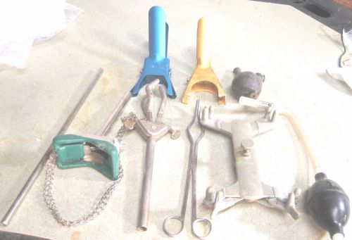 Burette Holder, Petri Dish Holder, Misc. Clamps + Misc. LOT