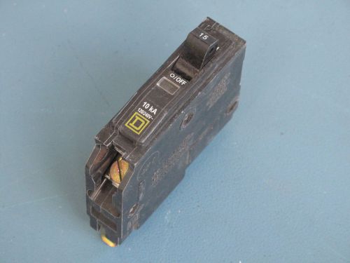 SQUARE D QO115 15 AMP 1-POLE PLUG IN BREAKER , w25