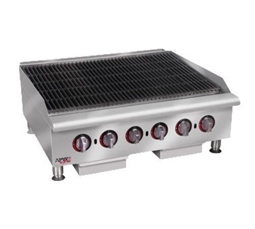 APW Wyott HCRB-2472I Heavy Duty Cookline Lava Rock Char-Broiler gas...