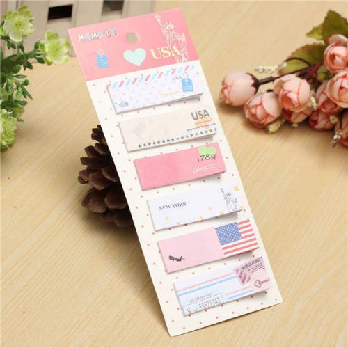 New Cartoon Sticky Notes Sticker Notes Bookmark Marker Memo Random