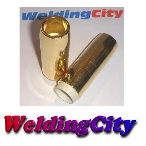 Weldingcity 2-pk gas nozzles 4391 (5/8&#034;) for bernard mig welding gun for sale