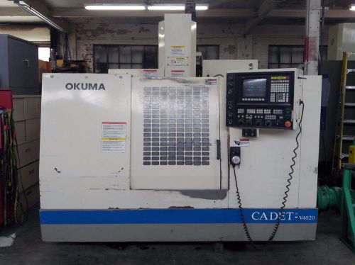 Okuma v4020 cadet mate vmc 1996 4th axis ready for sale